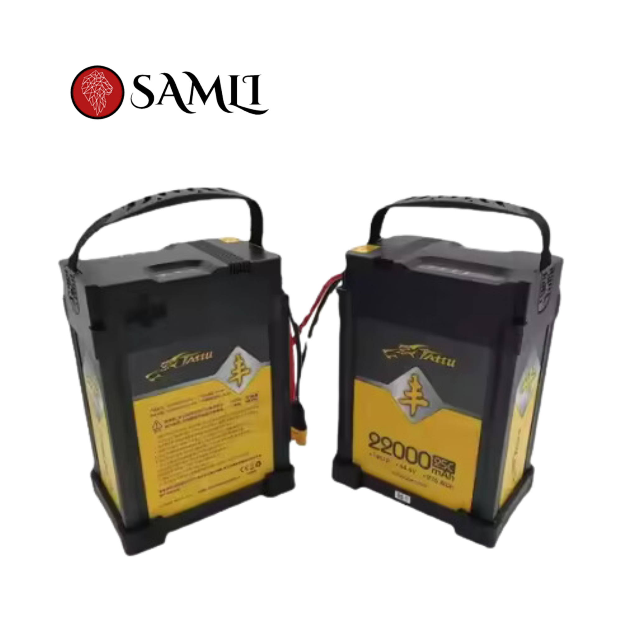 SAMLI Tattu 44.4V 15C 12S1P 22000mAh Plug Drone Battery with Litho Smart Battery Pack AS150U